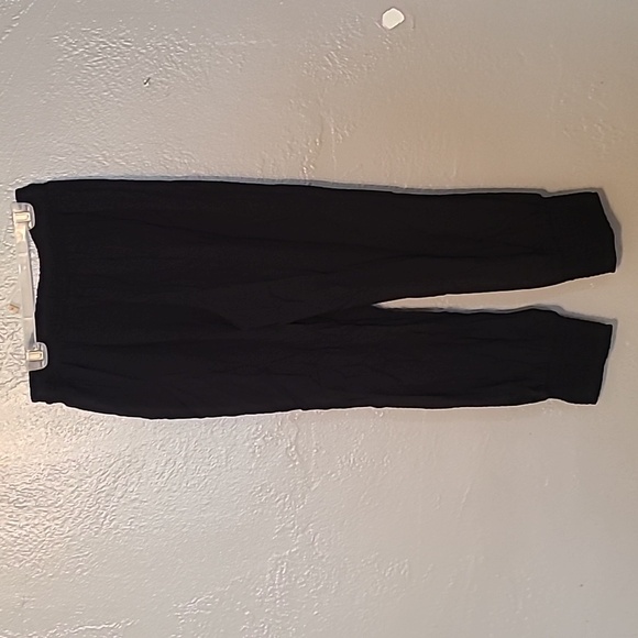 American Rag women's small smocked elastic waist, cuffs, crochet-trim soft pants - Picture 2 of 11